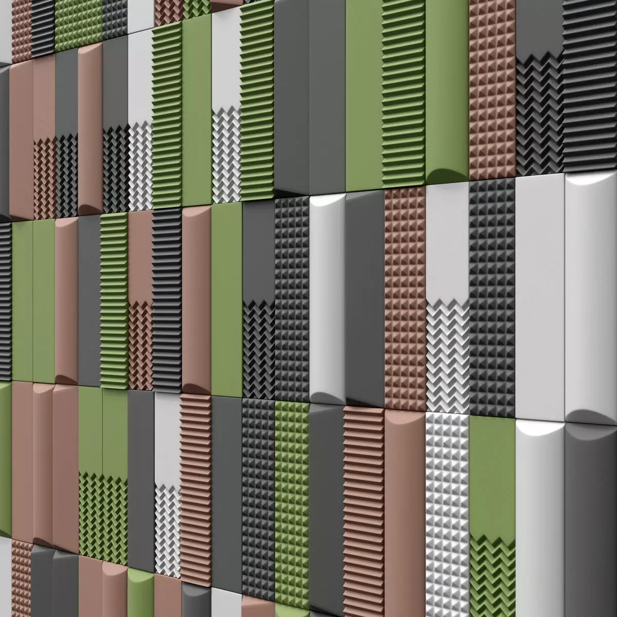 Tile Biscuit plain bianco 3D model_0