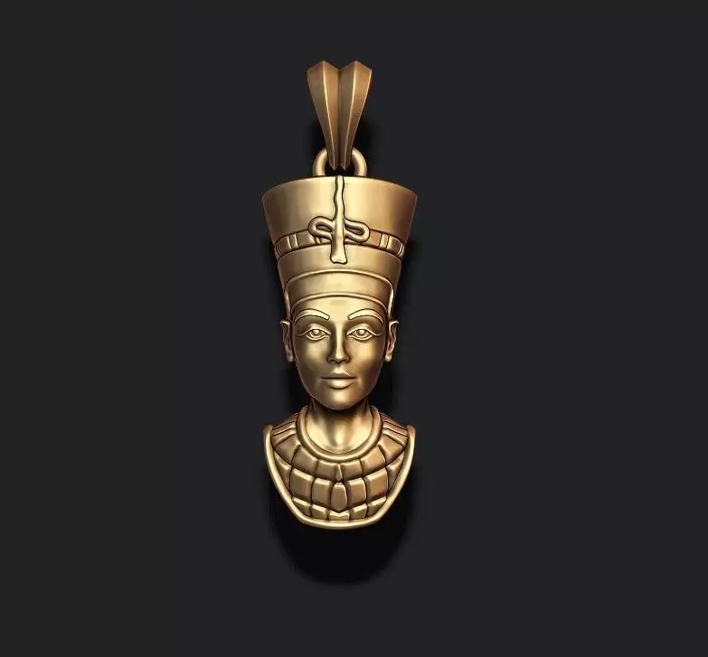 Nefertiti pendant 3D print model_0