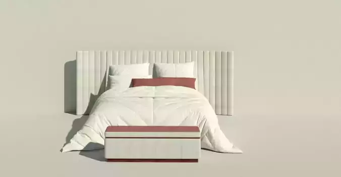 Double Bed 3D model