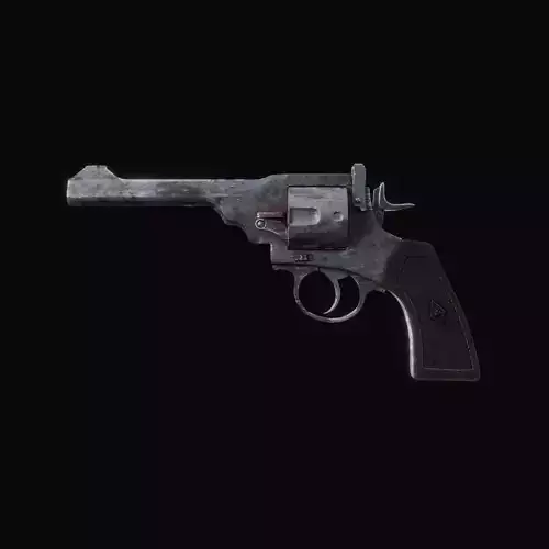 Old revolver 3D model