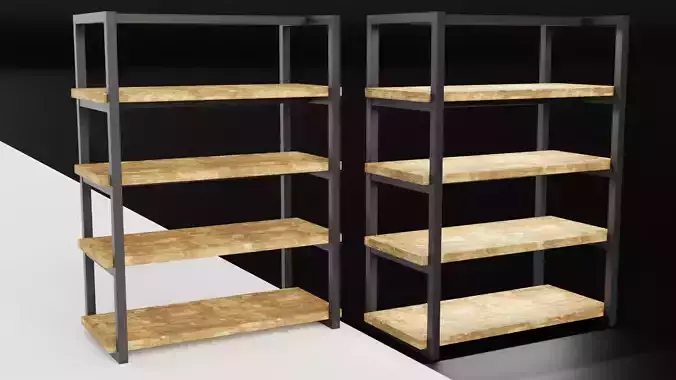 Rustica Shop Shelf Centre Set of 2