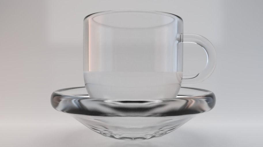 Cup 02  Low-poly 3D model_2