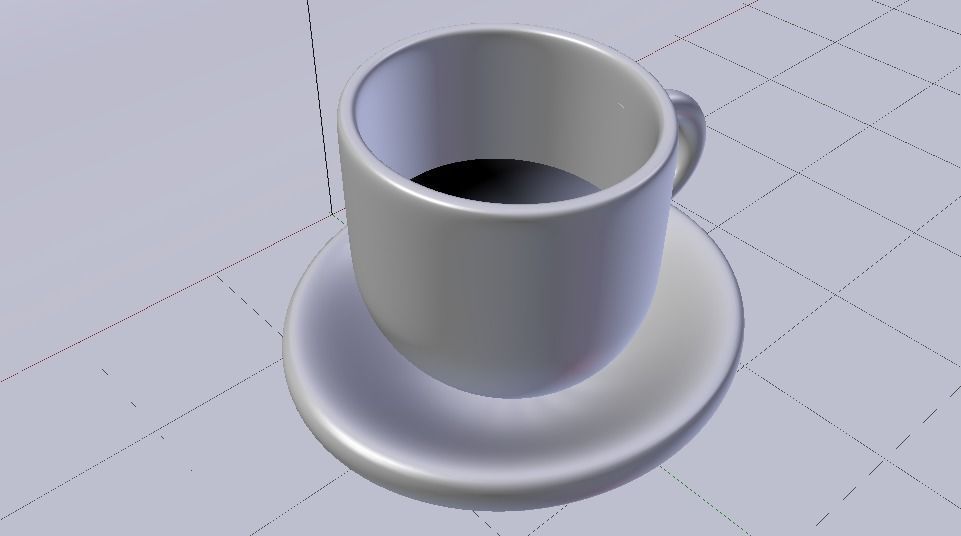 Cup 02  Low-poly 3D model_7