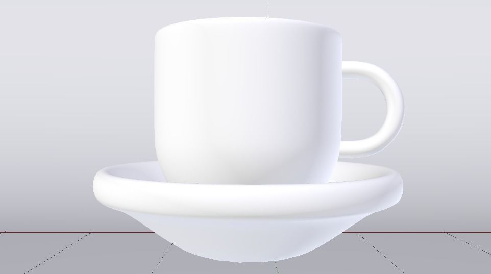 Cup 02  Low-poly 3D model_5