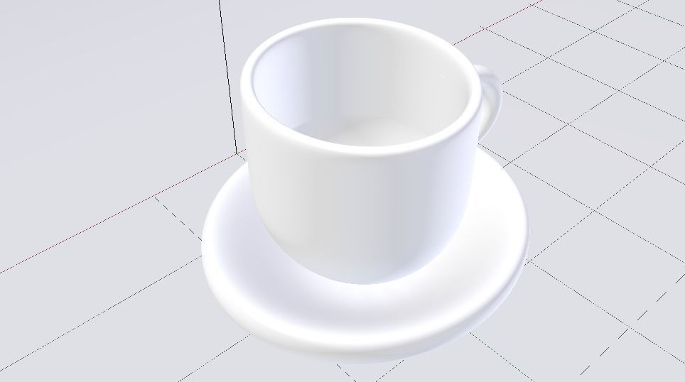 Cup 02  Low-poly 3D model_4