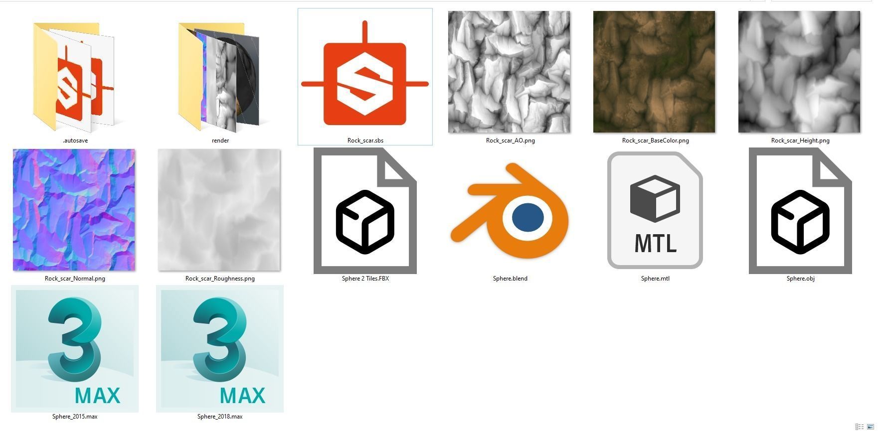 Rock crag PBR seamless material Texture_8