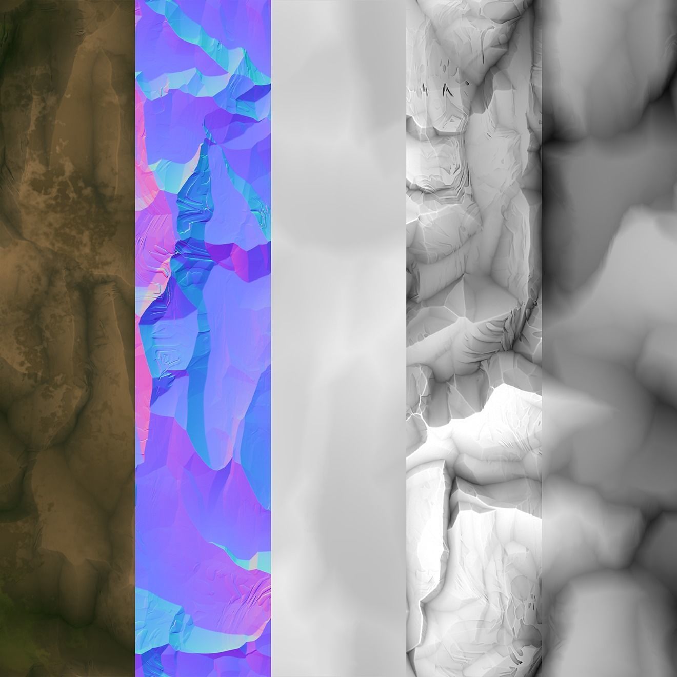 Rock crag PBR seamless material Texture_7