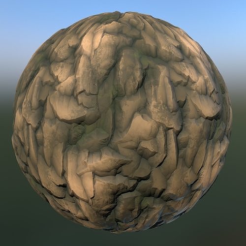 Rock crag PBR seamless material Texture