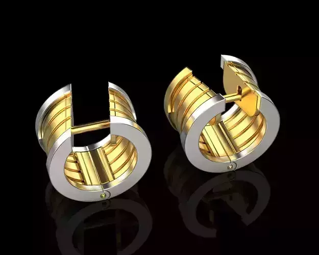 Earrings Bvlgari 1954 3D print model