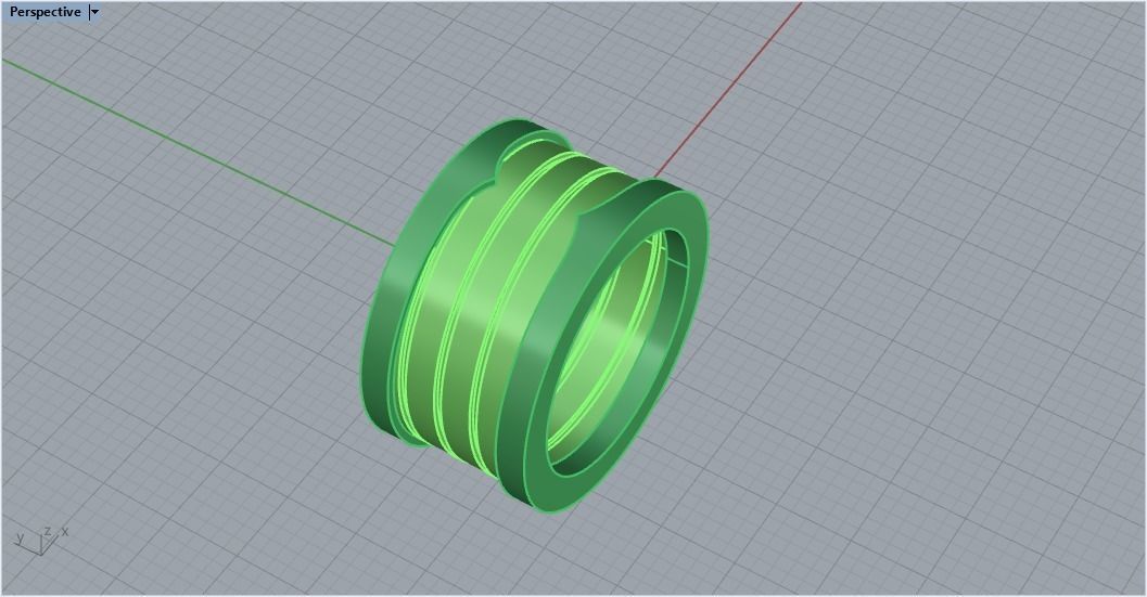 Ring Bvlgari  3D print model_10