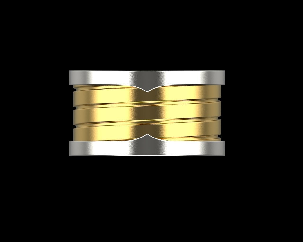 Ring Bvlgari  3D print model_3