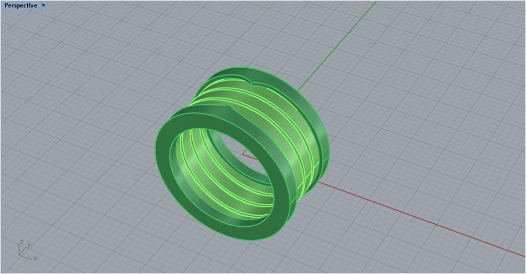 Ring Bvlgari  3D print model_14