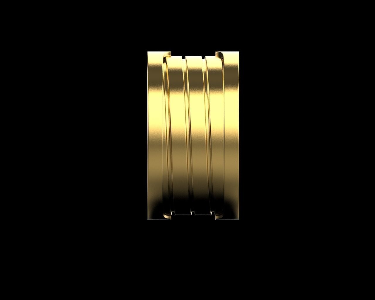 Ring Bvlgari  3D print model_4