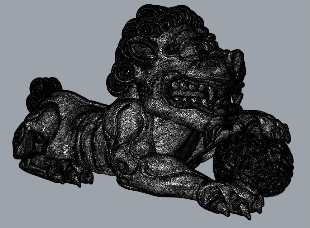 Foo Dog Fu Dog Chinese Dog 3D print model 3D print model_9