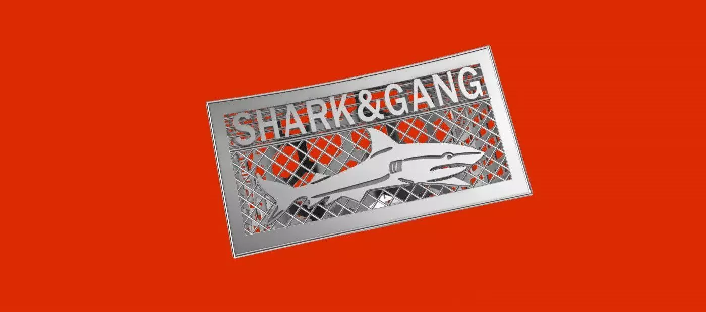 Shark ring  3D print model_0