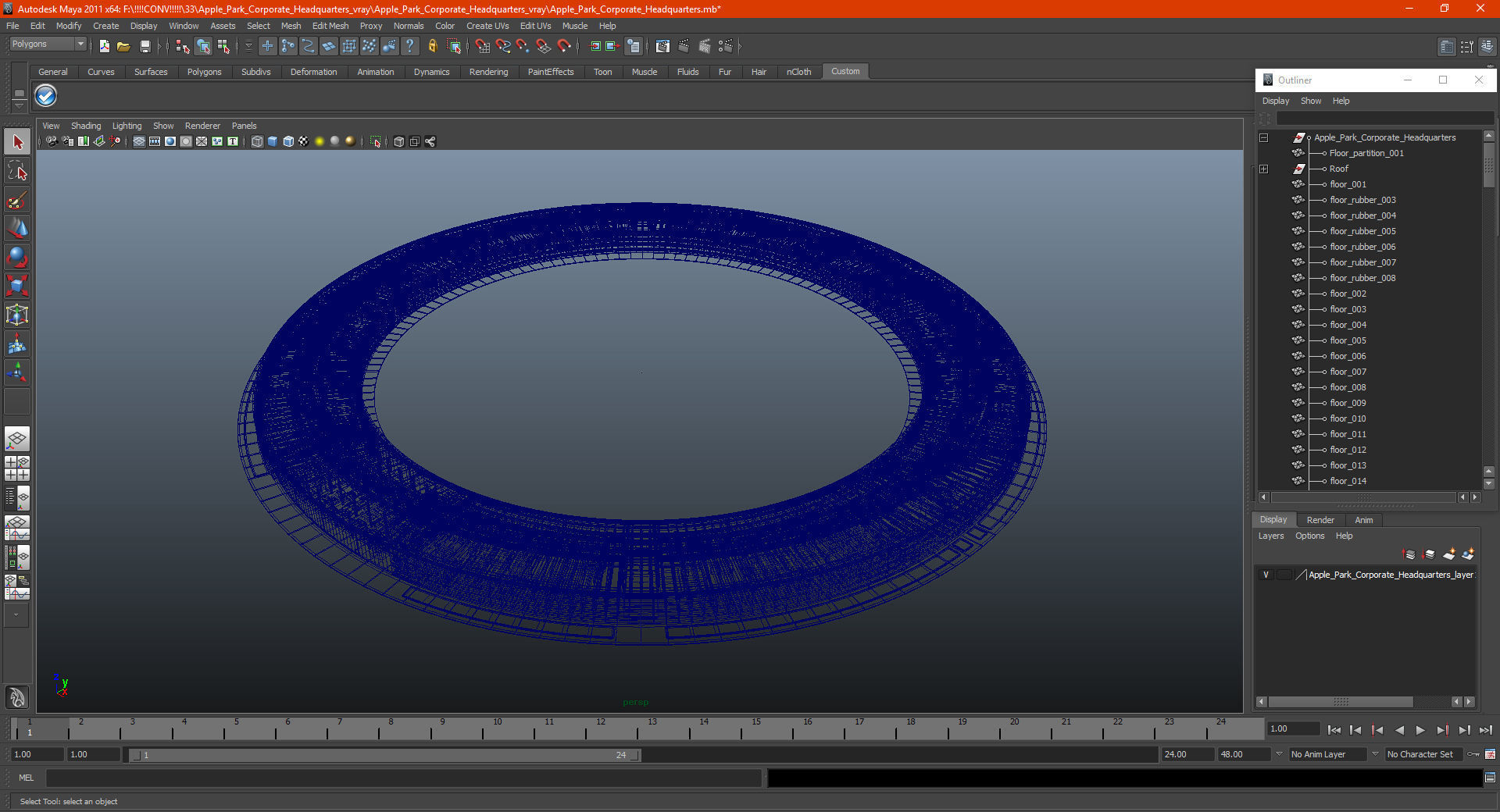 Apple Park Corporate Headquarters 3D model_16