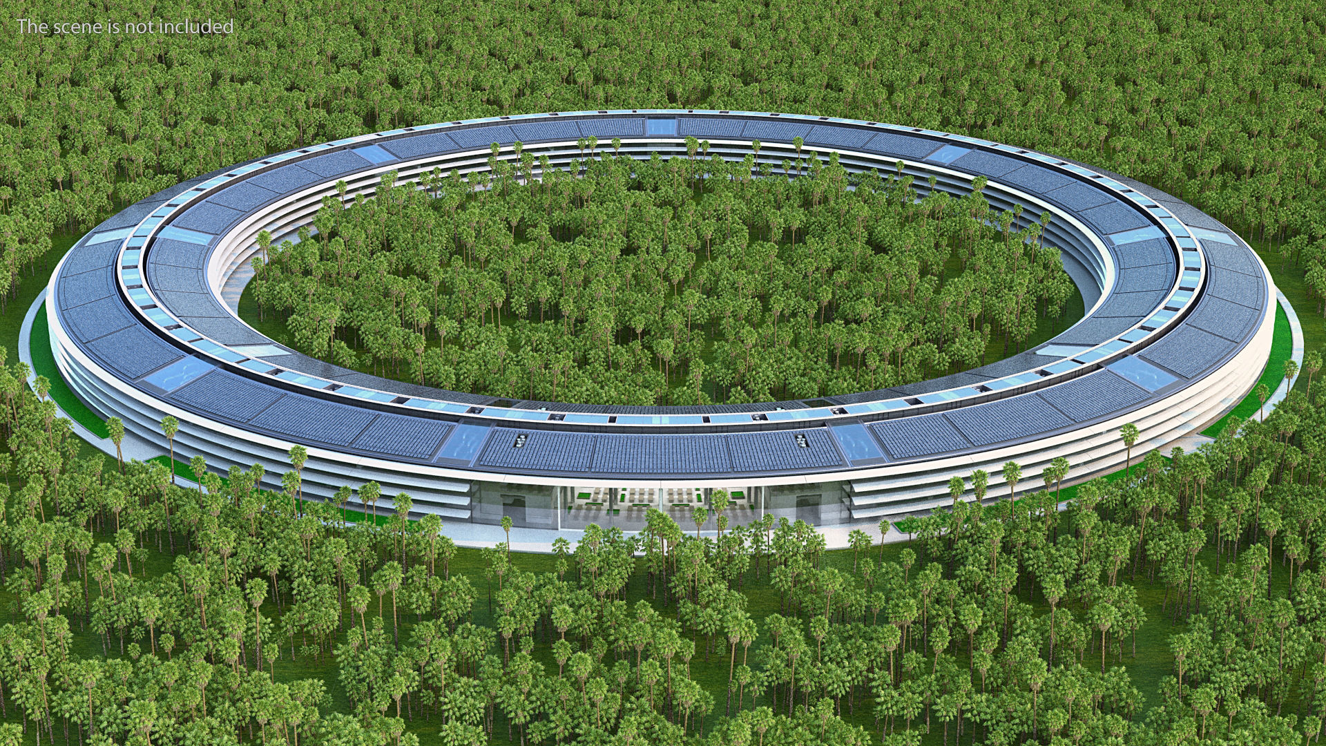 Apple Park Corporate Headquarters 3D model_1