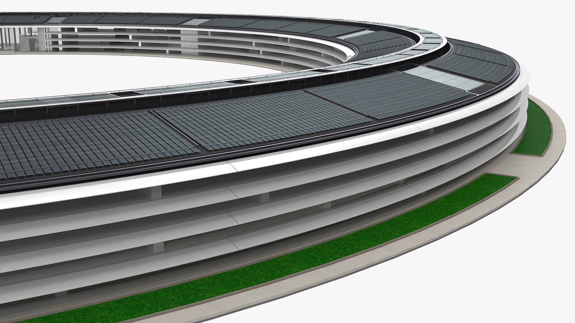 Apple Park Corporate Headquarters 3D model_6