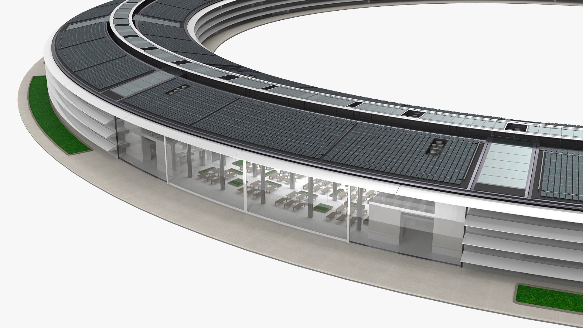 Apple Park Corporate Headquarters 3D model_4