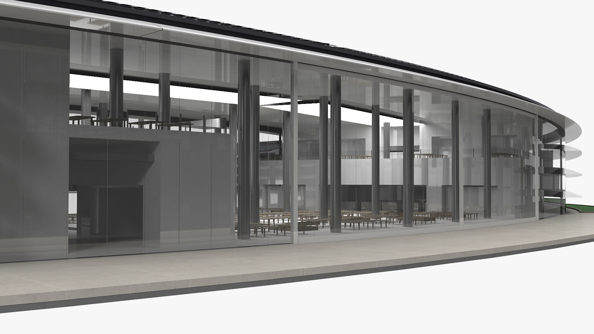 Apple Park Corporate Headquarters 3D model_3
