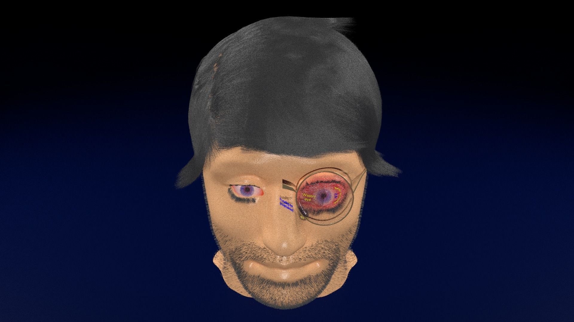 Thyroid eye lesions 3D model_96