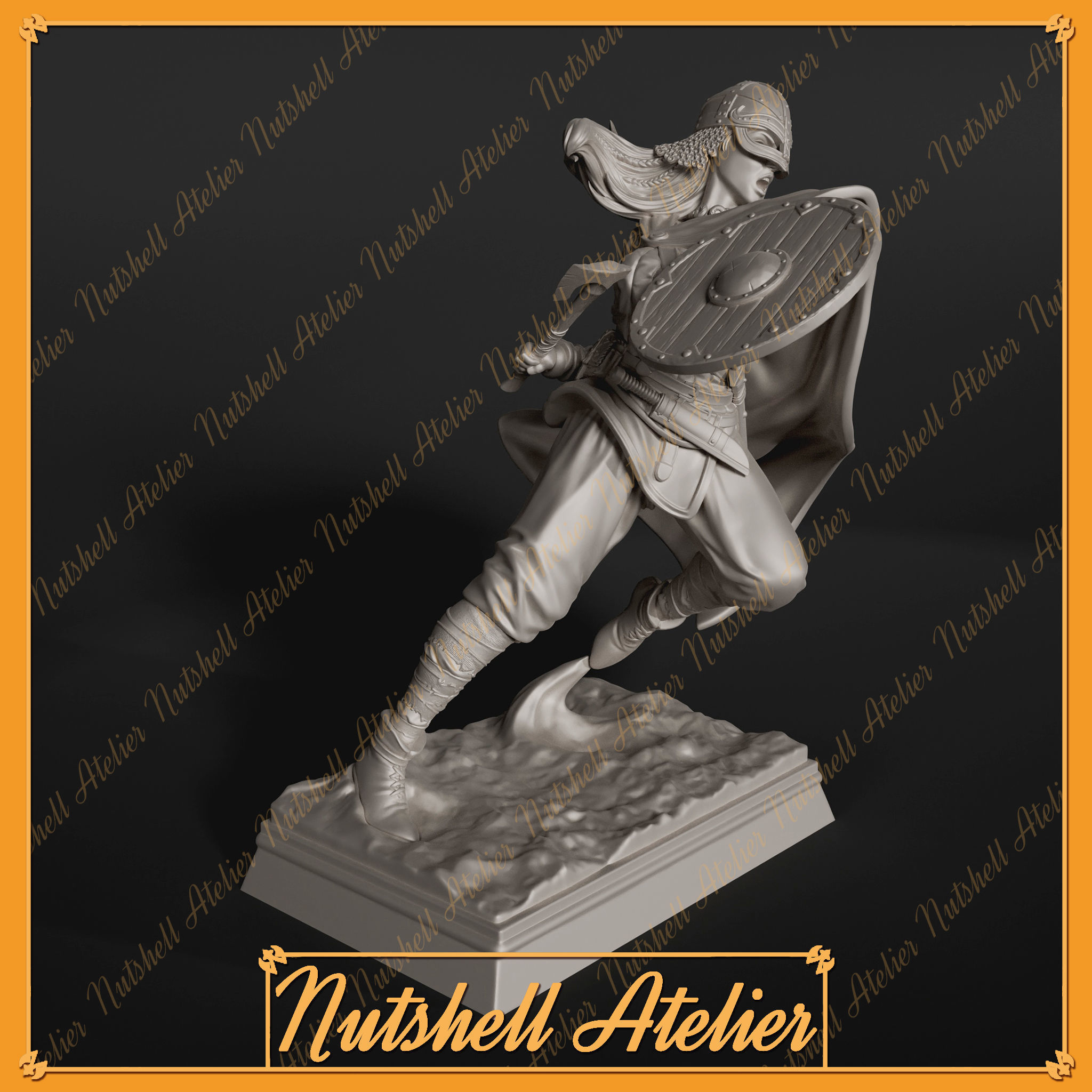 Nutshell atelier- Viking girl NSFW 3D print model_6