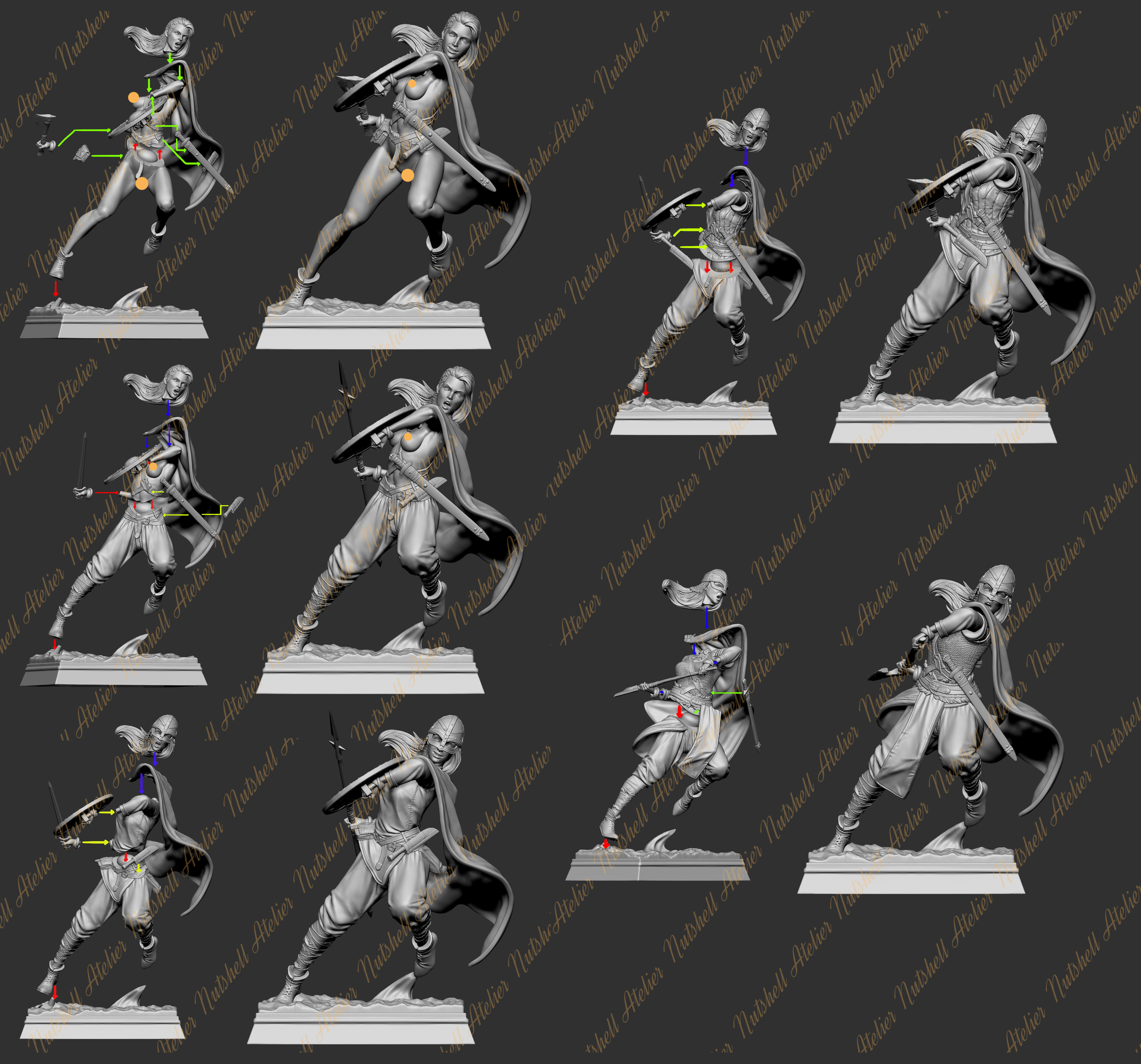 Nutshell atelier- Viking girl NSFW 3D print model_8