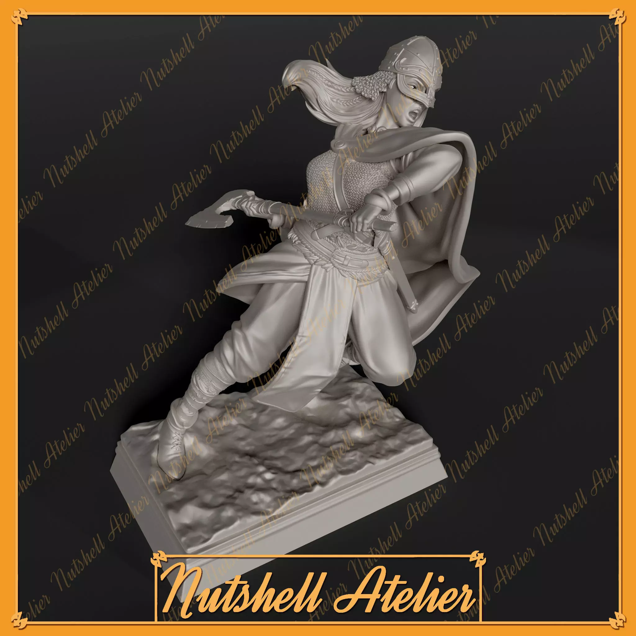 Nutshell atelier- Viking girl NSFW 3D print model_0