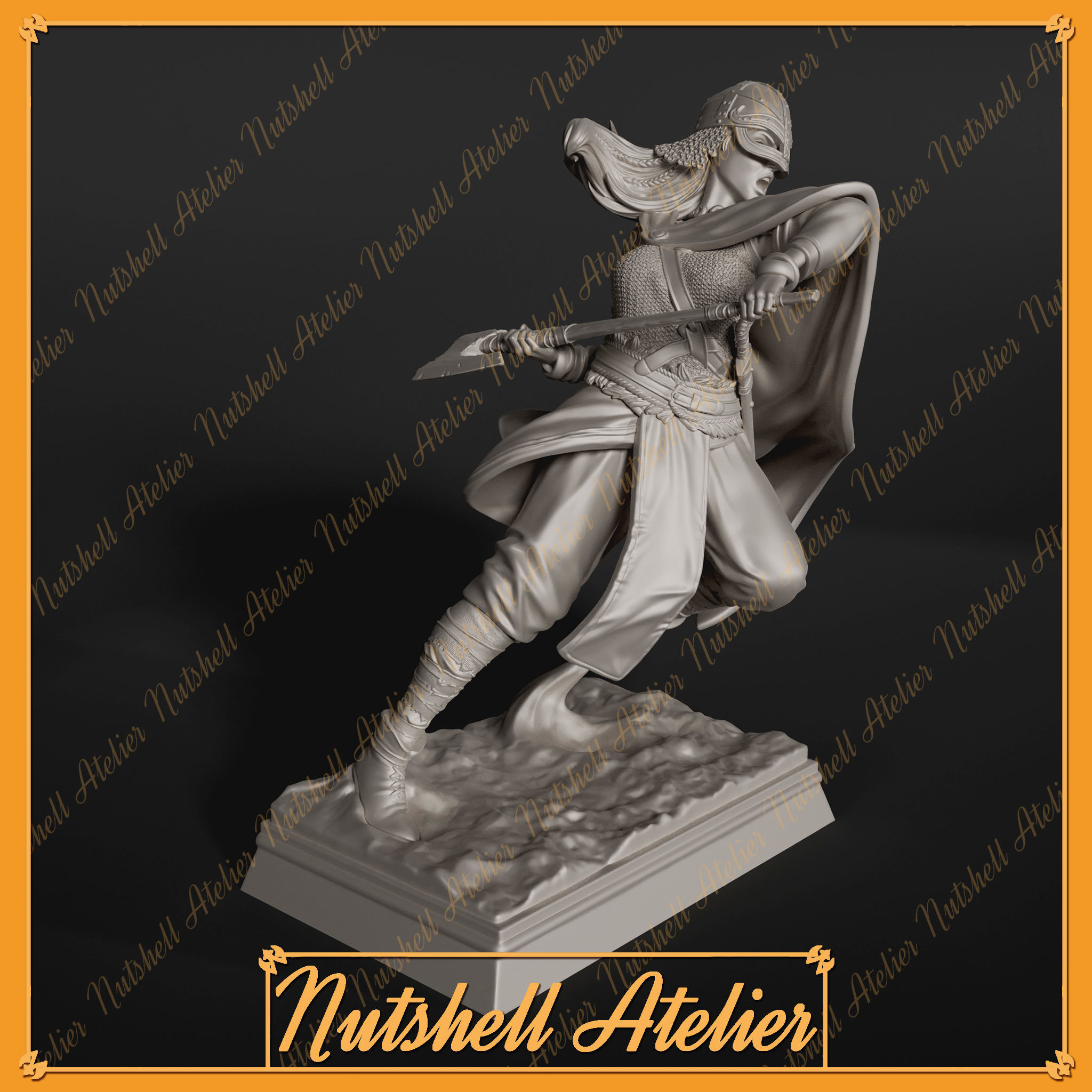 Nutshell atelier- Viking girl NSFW 3D print model_5