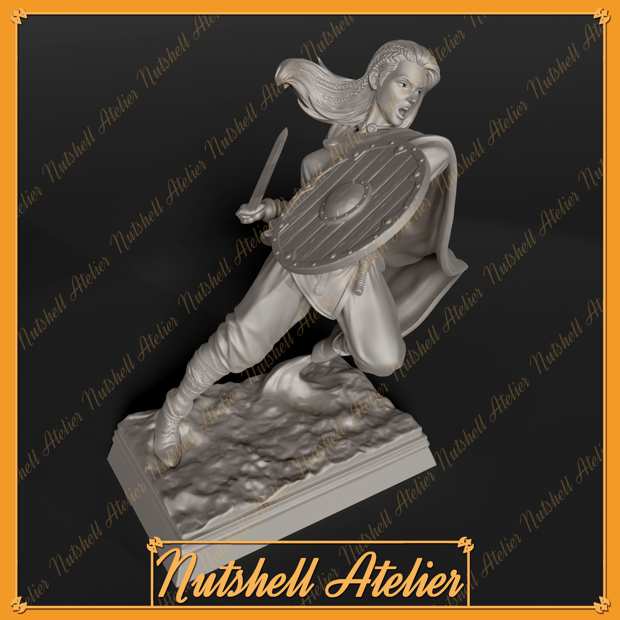 Nutshell atelier- Viking girl NSFW 3D print model_2