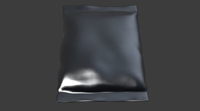 Product-Food packet Low-poly 3D model_3