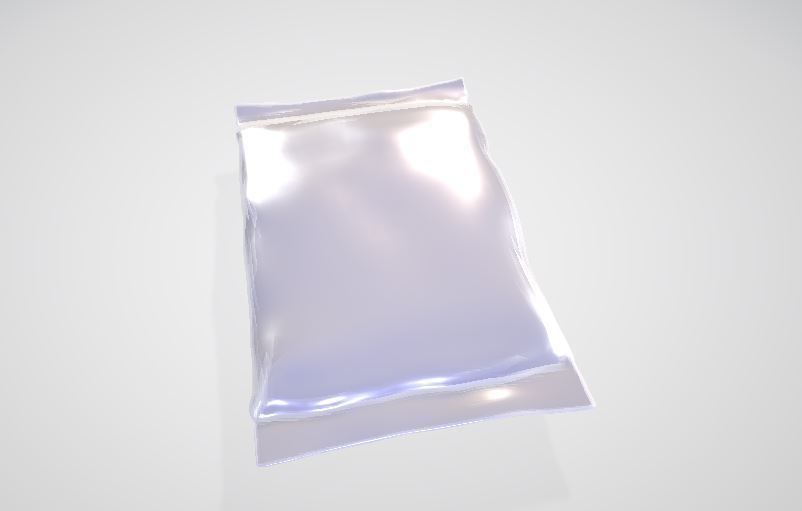 Product-Food packet Low-poly 3D model_1