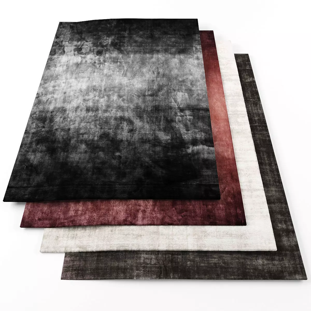 Rugs-1165 four rugs Low-poly 3D model_0