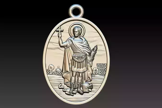 Santo Expedito  Saint Expeditus 3D print model 3D print model