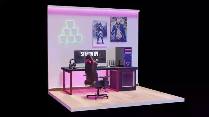 Gaming Room 3D model