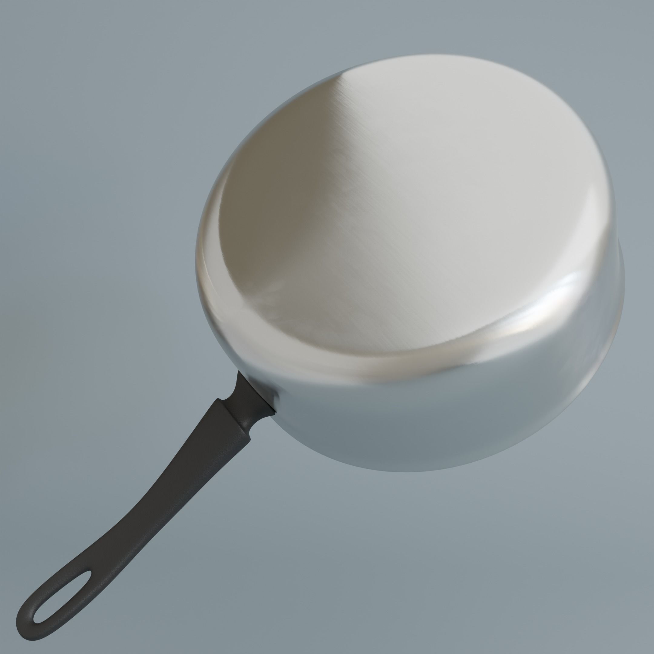 Saucepan Low-poly 3D model_6