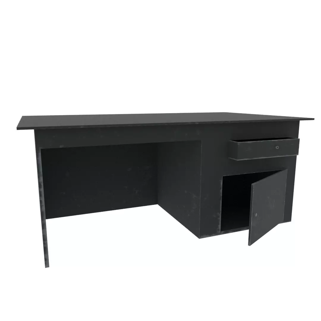 Metal office Low-poly 3D model