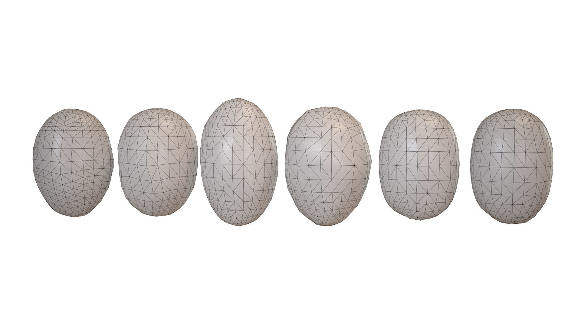 Coffee Beans Low-poly PBR Low-poly 3D model_12