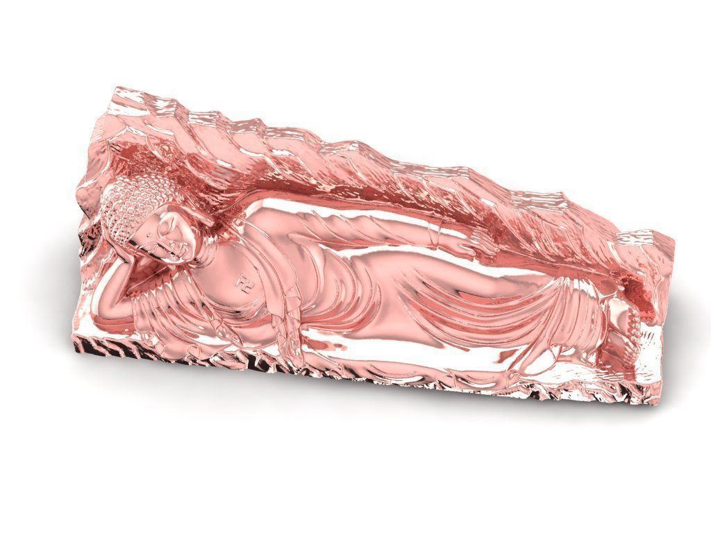 Reclining Buddha 3D Model for Jewelry or Sculpture Design 3D print model_4