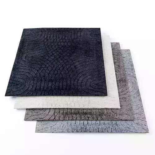 Rugs-1174 crocodile rug Low-poly 3D model