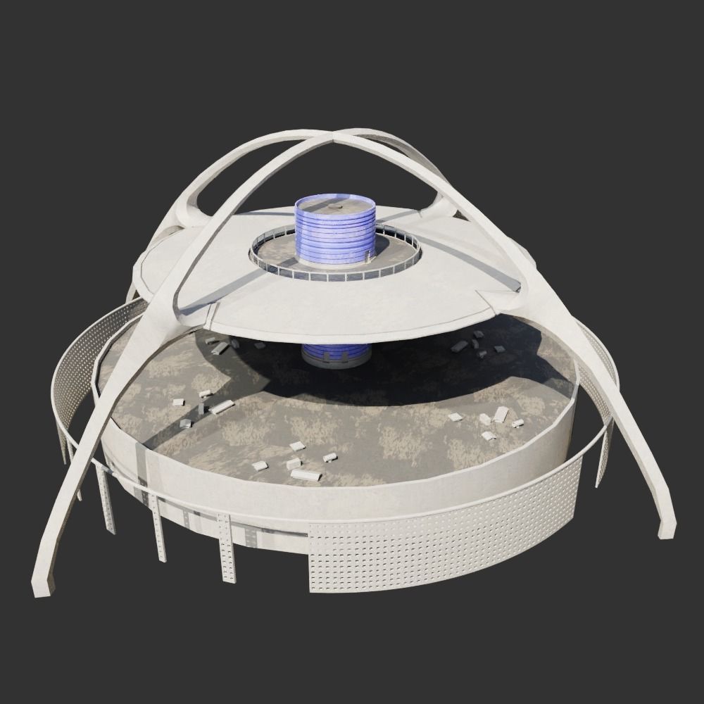 Lax Airport main Buildings 3D model_3