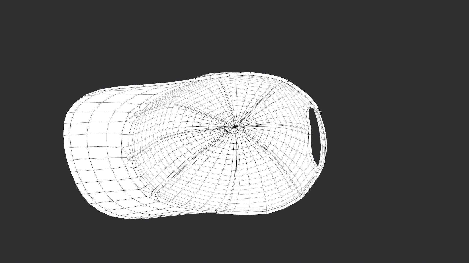 Red Snapback Cap Low-poly 3D model_19