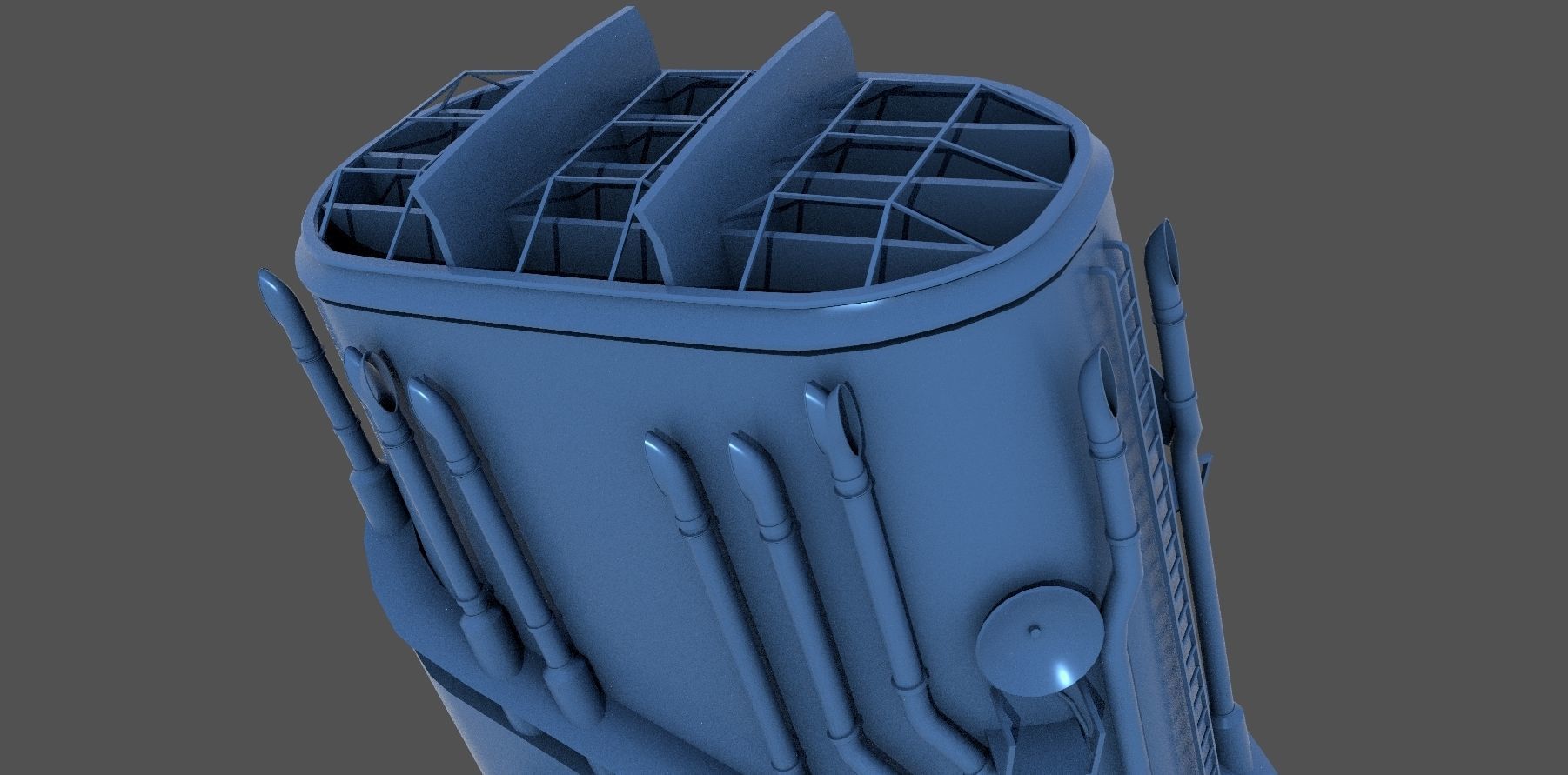 Yamato funnel - Personal license - 1-100 scale 3D print model_6