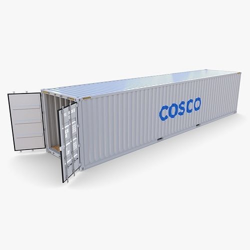 40ft Shipping Container Cosco v2 3D model