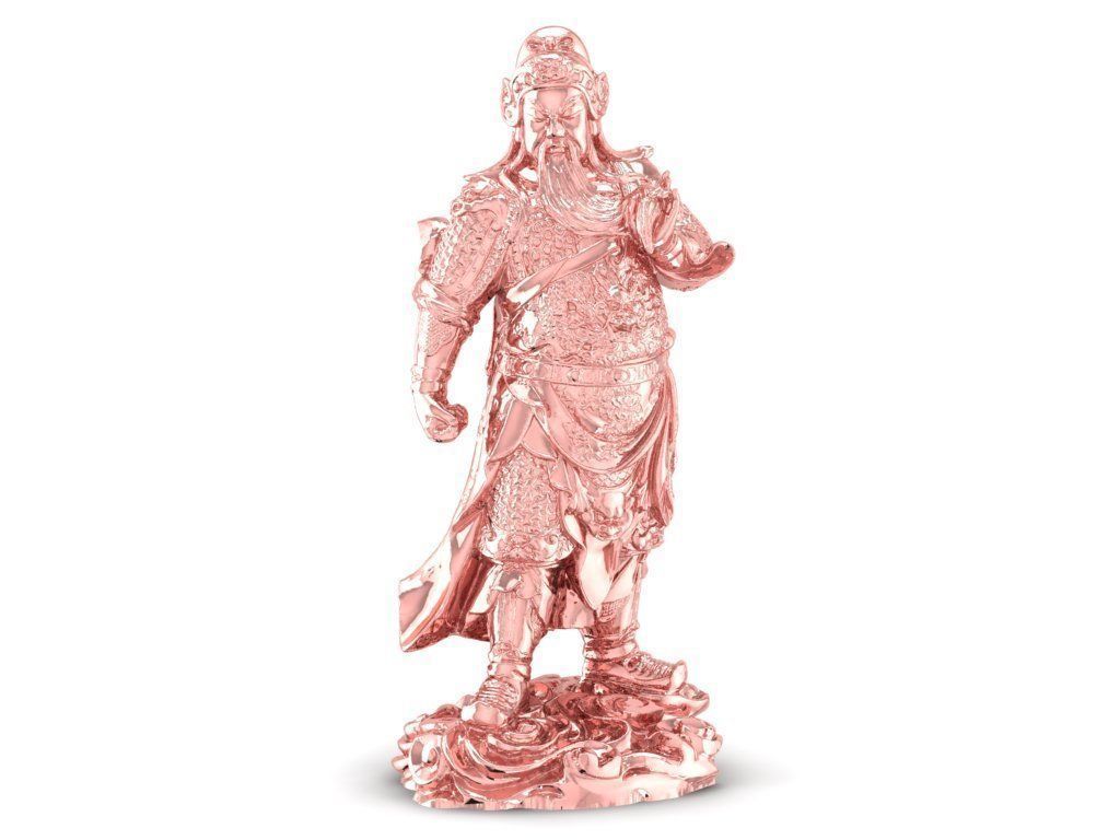 Guan Yu Warrior God Statue 3D Model  1269 3D print model_4