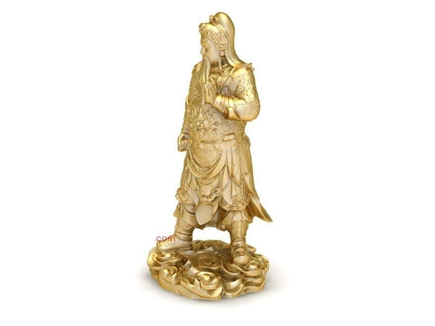 Guan Yu Warrior God Statue 3D Model  1269 3D print model_1
