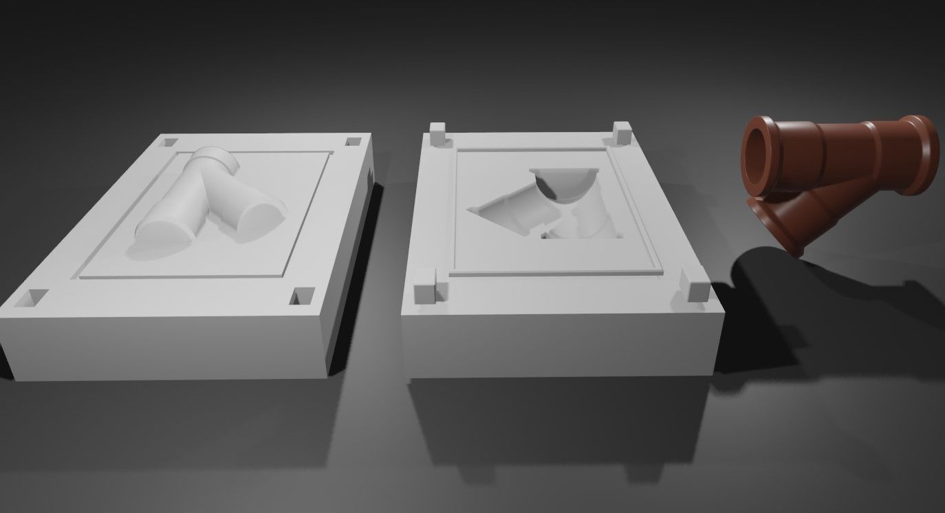Mold for Pipe Y - Form - Molde Forma Cano 3D print model_10