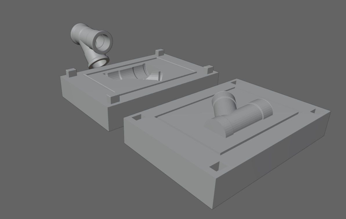 Mold for Pipe Y - Form - Molde Forma Cano 3D print model_14
