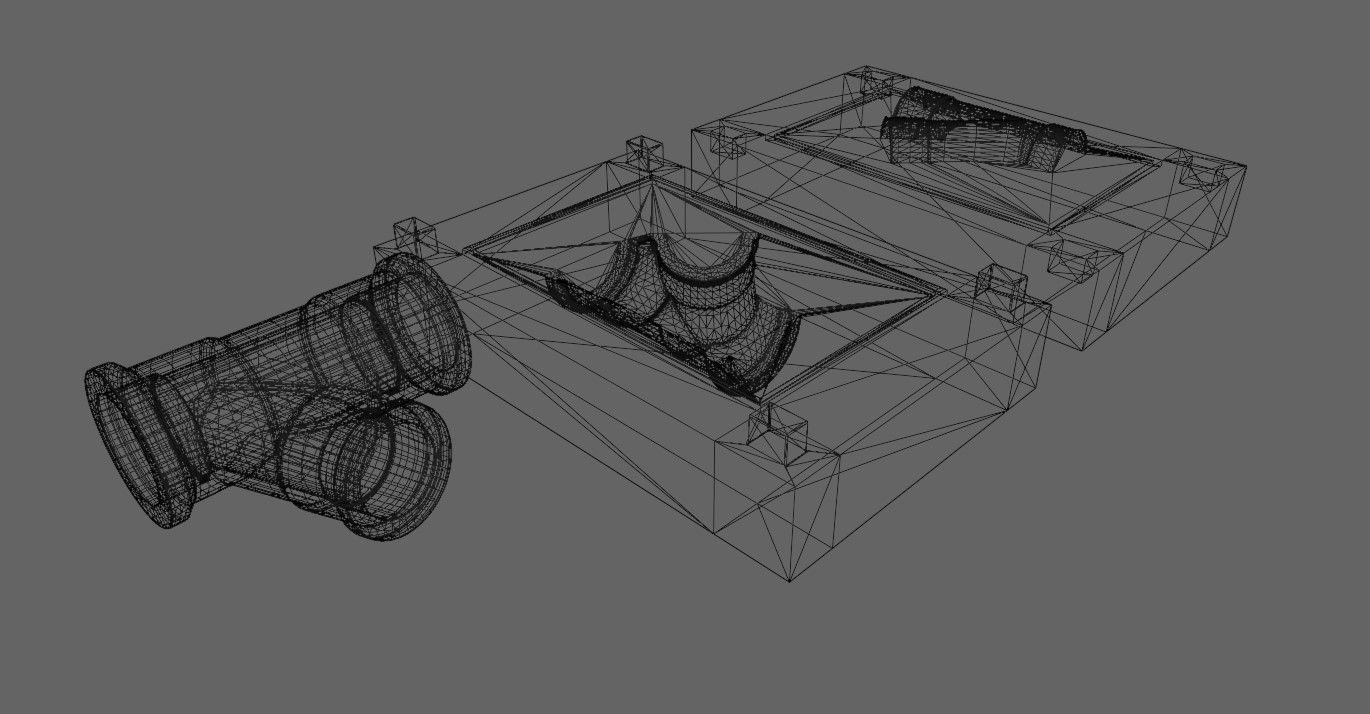 Mold for Pipe Y - Form - Molde Forma Cano 3D print model_20