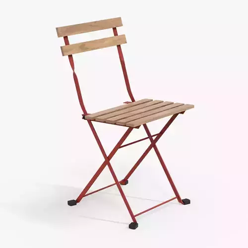 TARNO Chair red light brown stained